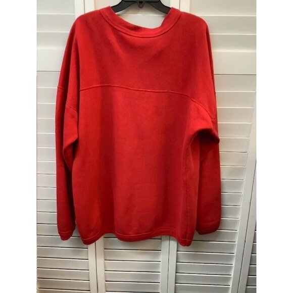 Vintage Disney Red Mickey Mouse Pullover Sweatshirt XX-Large  Embroidered Design - Picture 2 of 4